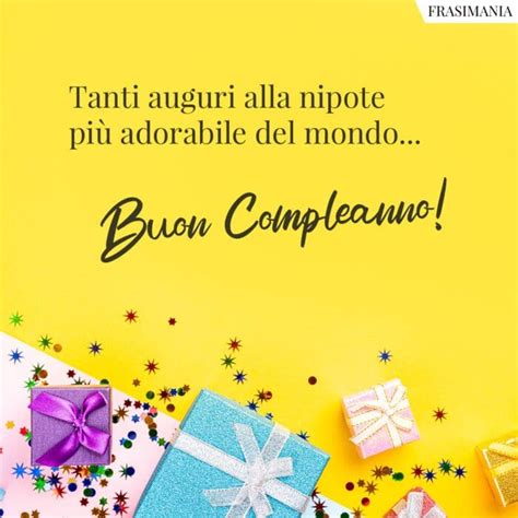 auguri di buon compleanno per una nipote